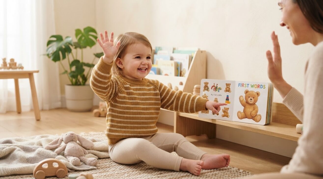 Learn the Word Bye for 1-Year-Old Toddlers