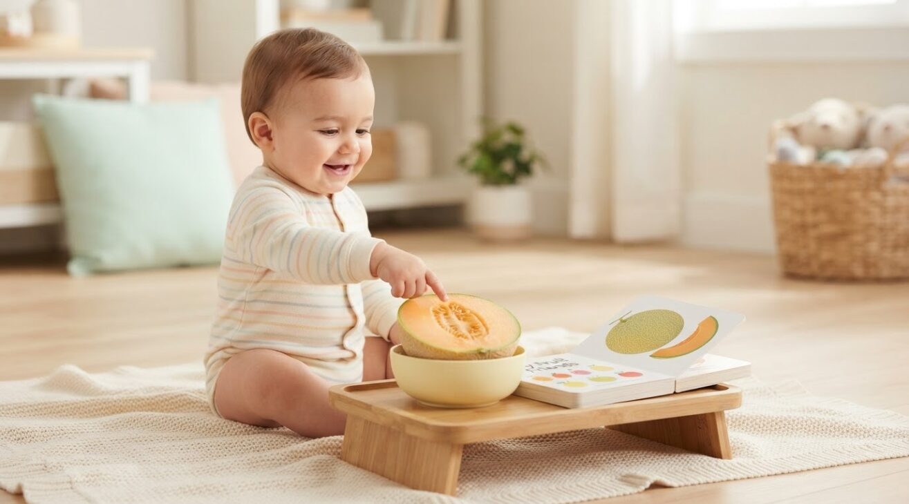 Learn the Word Cantaloupe for 1-Year-Old Toddlers