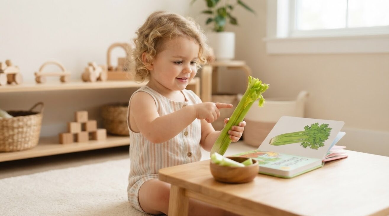 Learn the Word Celery for 1-Year-Old Toddlers