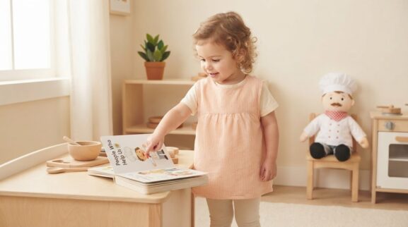 Chef learning activity for a 2-year-old