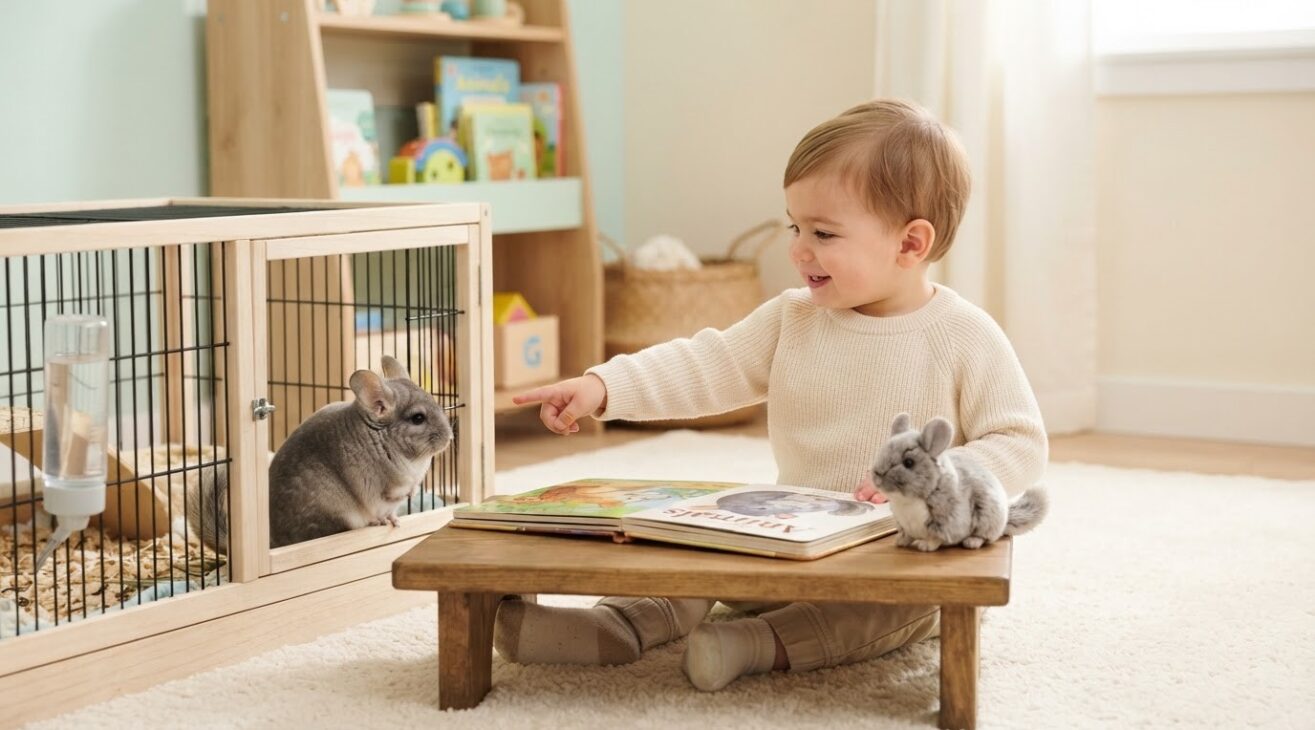 Learn the Word Chinchilla for 1-Year-Old Toddlers