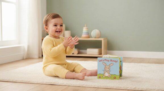 Clap learning activity for a 1-year-old