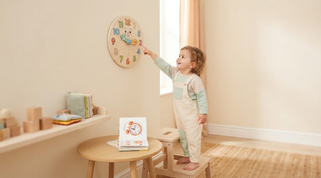 Learn the Word Clock for 1-Year-Old Toddlers