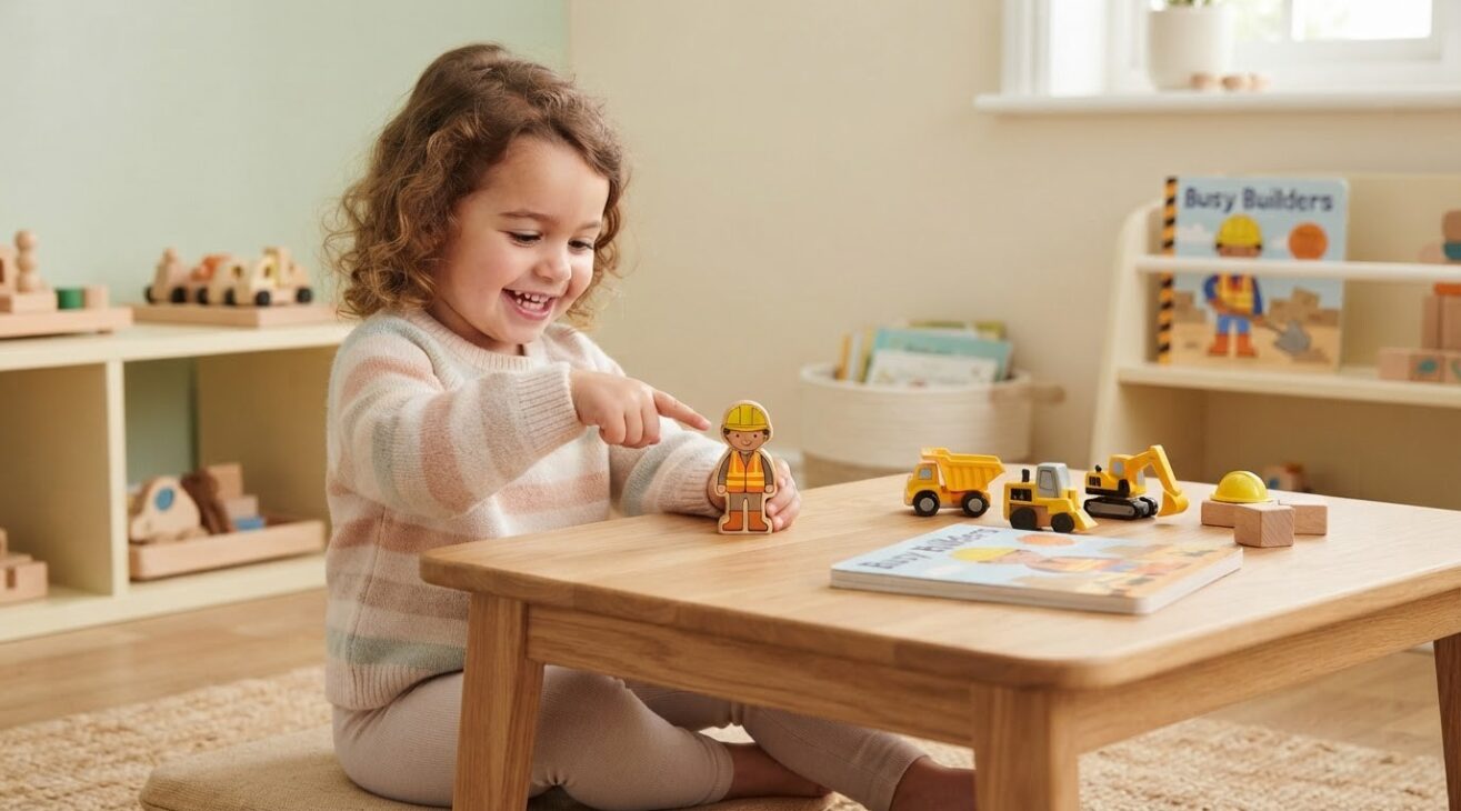 Learn the Word Construction Worker for 2-Year-Old Toddlers