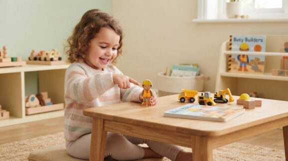 Construction Worker learning activity for a 2-year-old