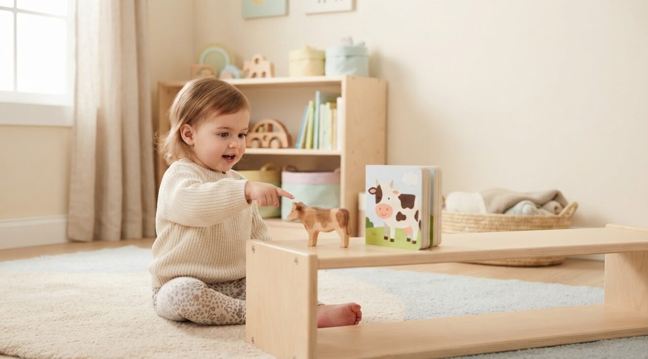 Learn the Word Cow for 1-Year-Old Toddlers