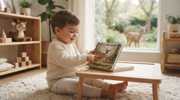 Deer learning activity for a 1-year-old