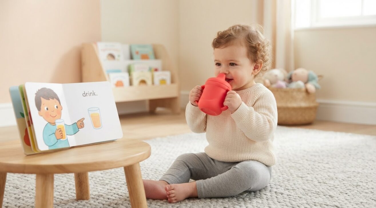Learn the Word Drink for 1-Year-Old Toddlers