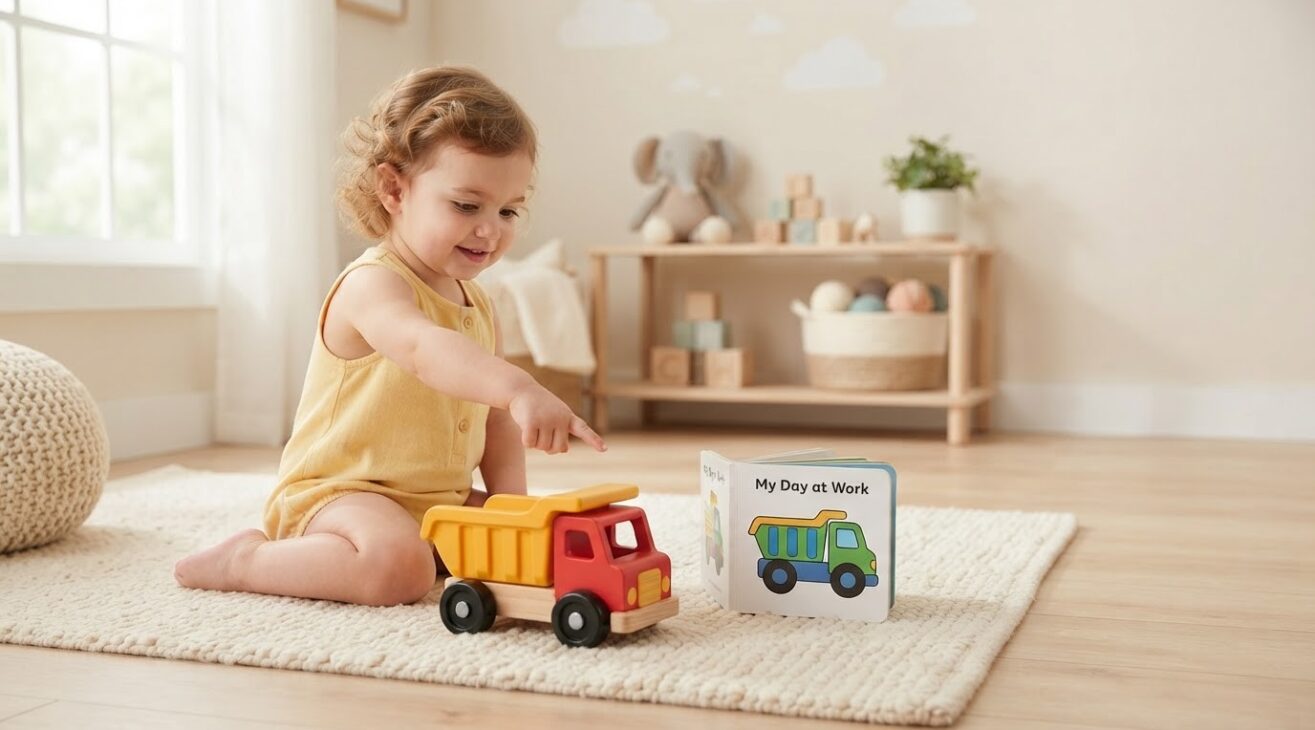 Learn the Word Dump Truck for 1-Year-Old Toddlers