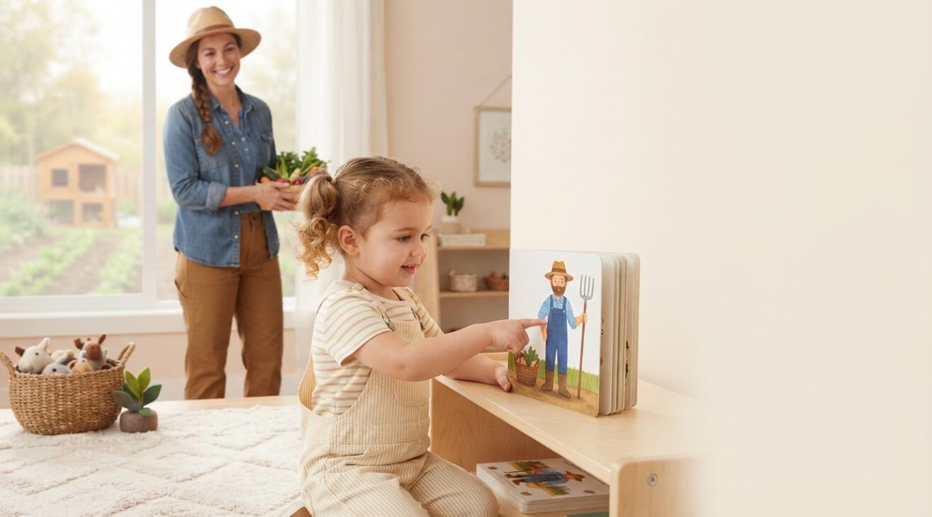 Learn the Word Farmer for 2-Year-Old Toddlers