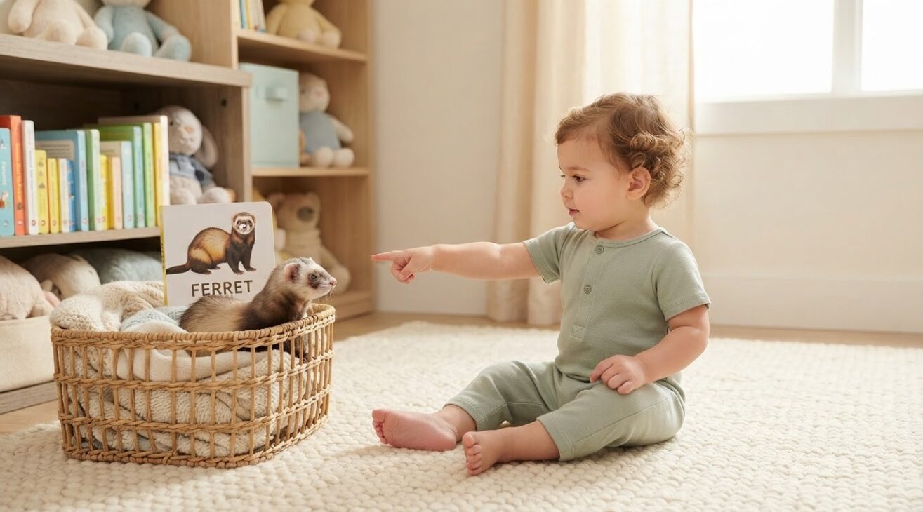 Learn the Word Ferret for 1-Year-Old Toddlers