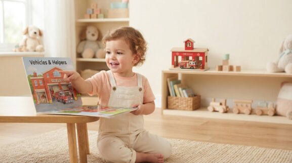 Fire Station learning activity for a 2-year-old