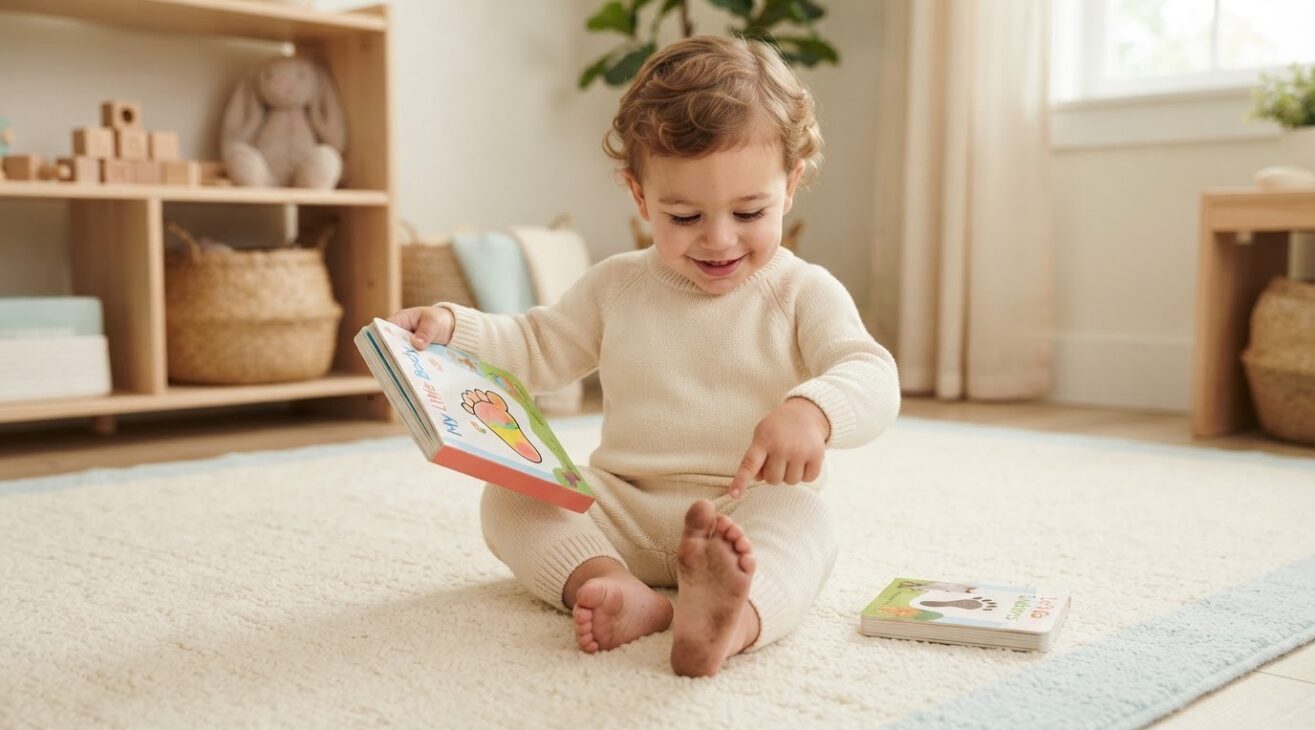 Learn the Word Foot for 1-Year-Old Toddlers
