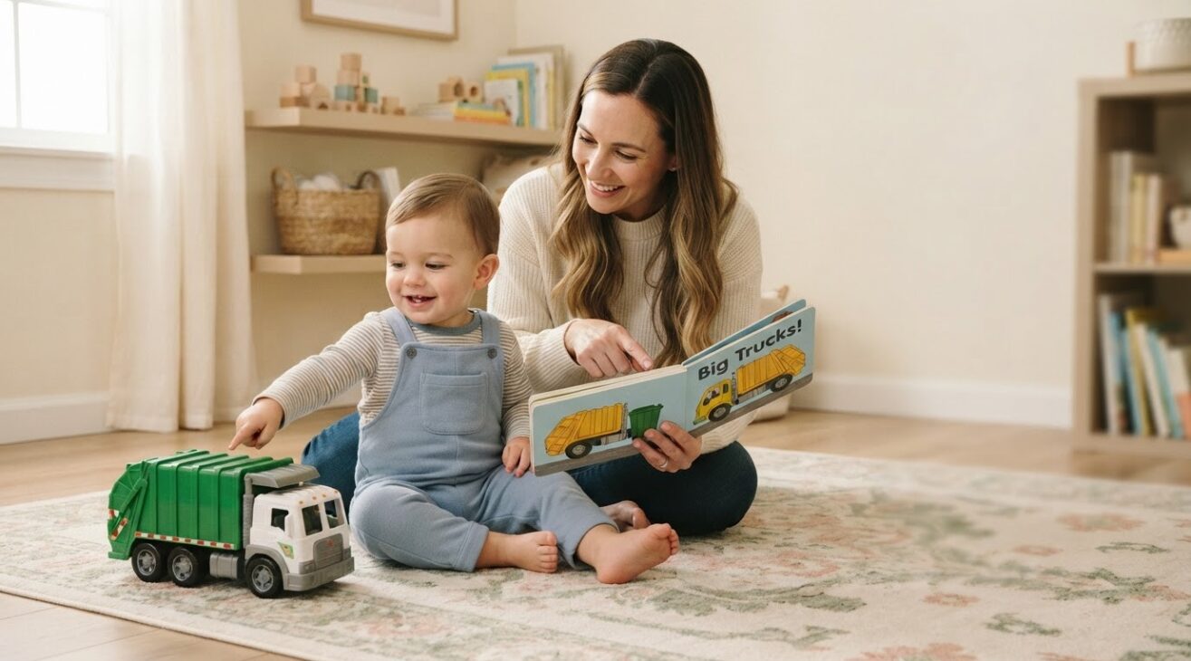 Learn the Word Garbage Truck for 1-Year-Old Toddlers