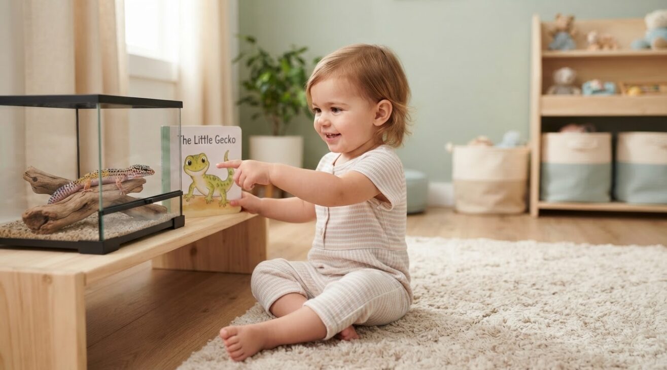 Learn the Word Gecko for 1-Year-Old Toddlers