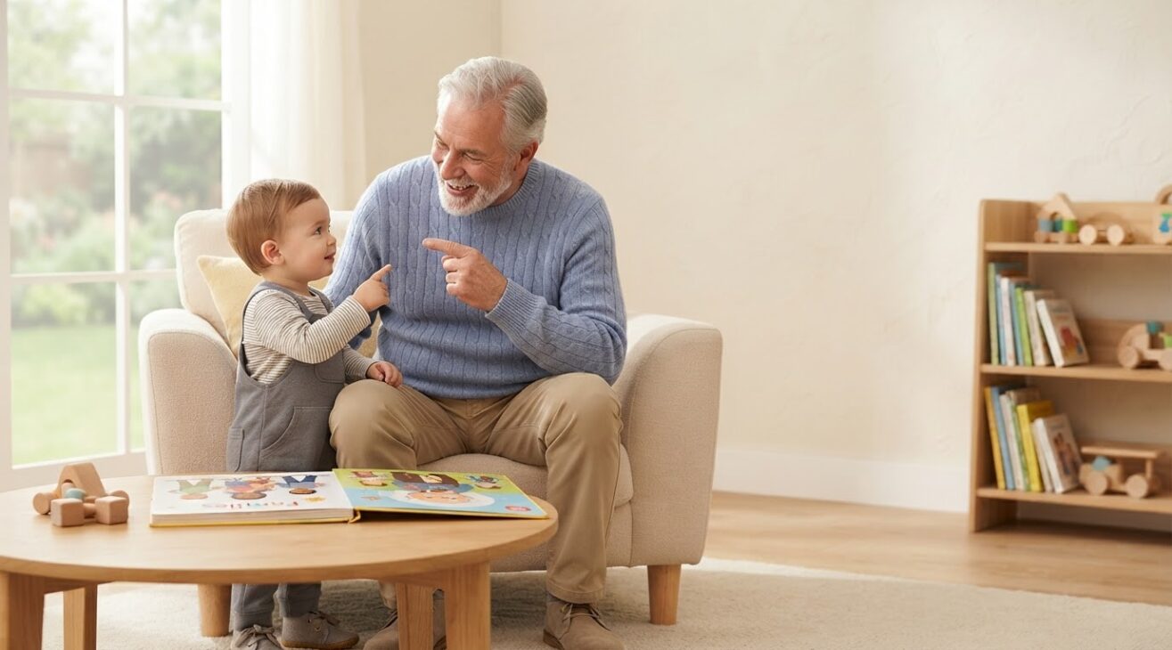 Learn the Word Grandpa for 1-Year-Old Toddlers