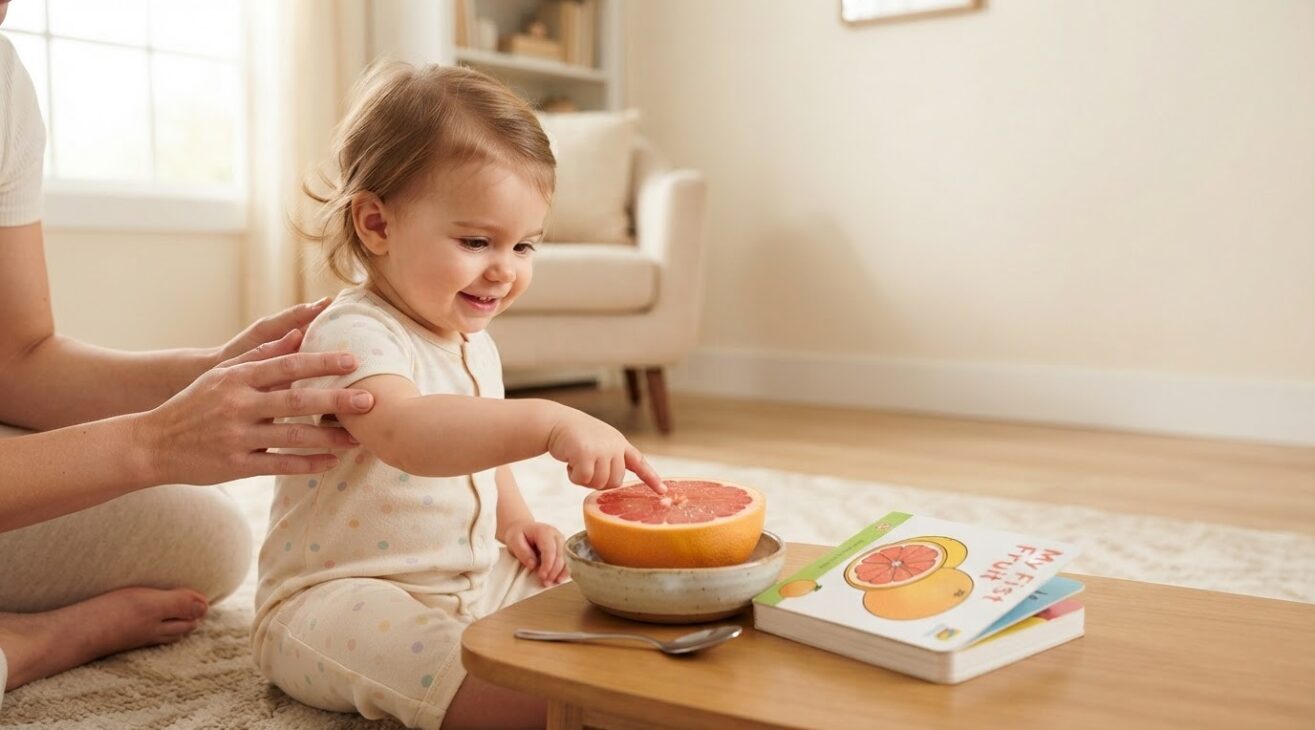 Learn the Word Grapefruit for 1-Year-Old Toddlers