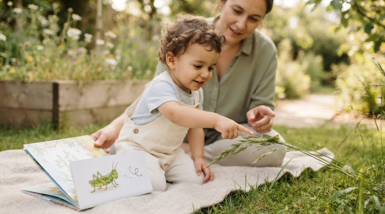 Learn the Word Grasshopper for 2-Year-Old Toddlers