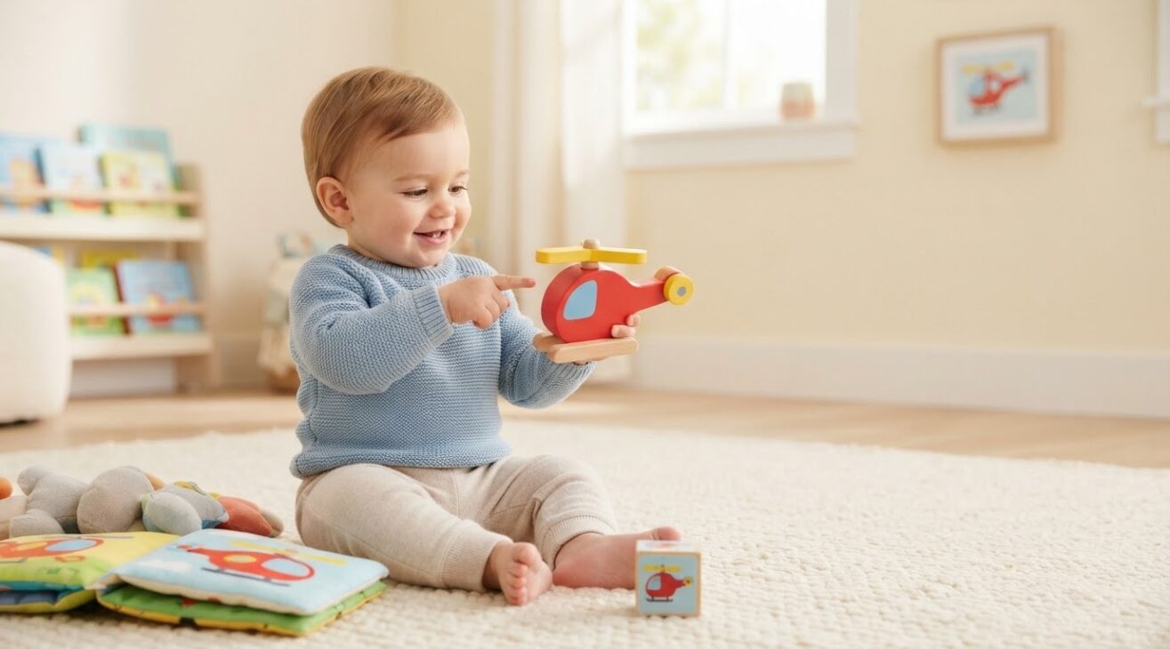 Learn the Word Helicopter for 1-Year-Old Toddlers