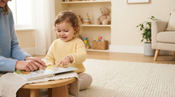 Help learning activity for a 1-year-old