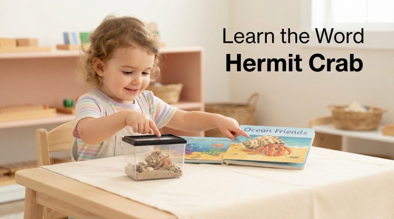 Learn the Word Hermit Crab for 1-Year-Old Toddlers