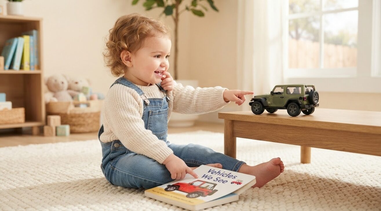 Learn the Word Jeep for 1-Year-Old Toddlers
