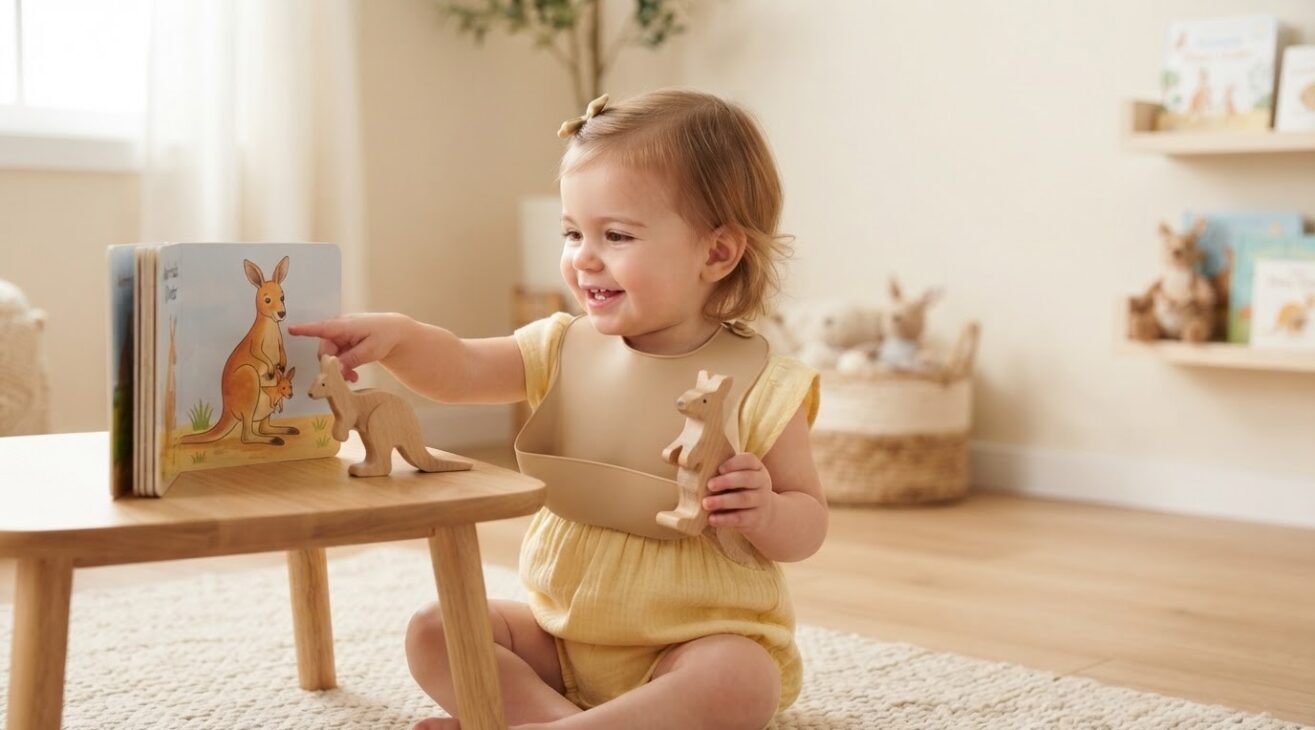 Learn the Word Kangaroo for 1-Year-Old Toddlers