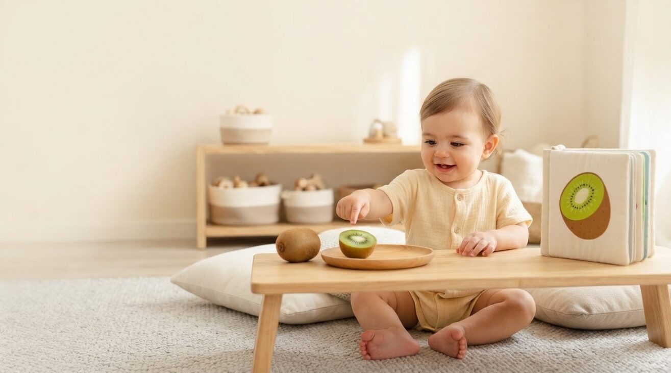 Learn the Word Kiwi for 1-Year-Old Toddlers