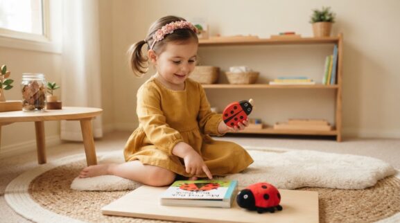 Ladybug learning activity for a 2-year-old