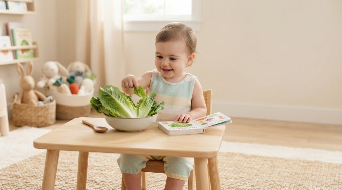 Learn the Word Lettuce for 1-Year-Old Toddlers