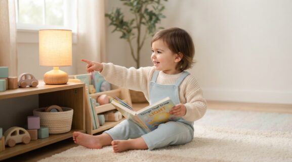 Light learning activity for a 1-year-old