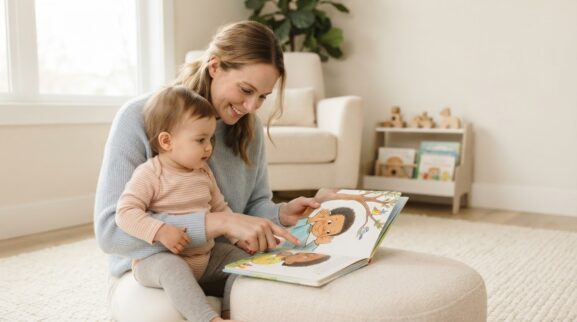 Listen learning activity for a 1-year-old