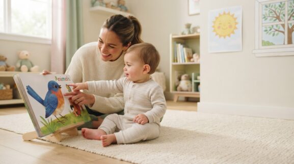 Look learning activity for a 1-year-old