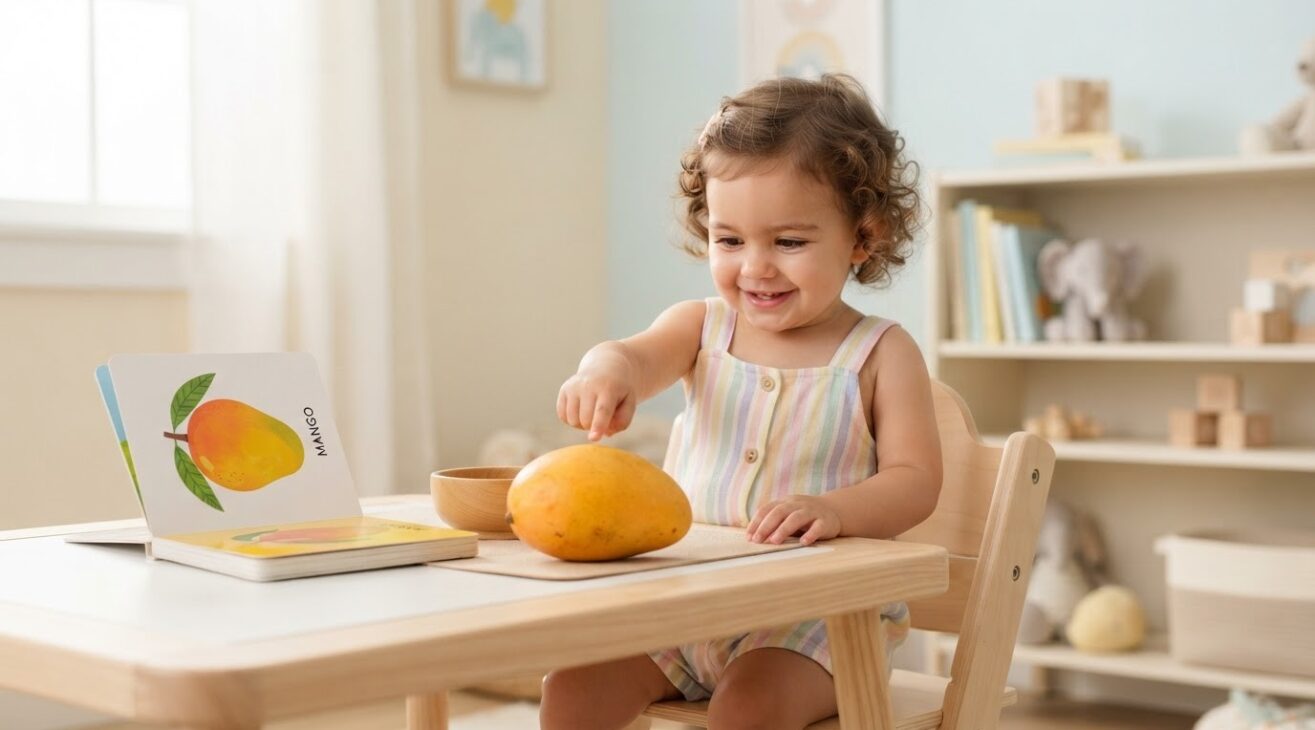 Learn the Word Mango for 1-Year-Old Toddlers