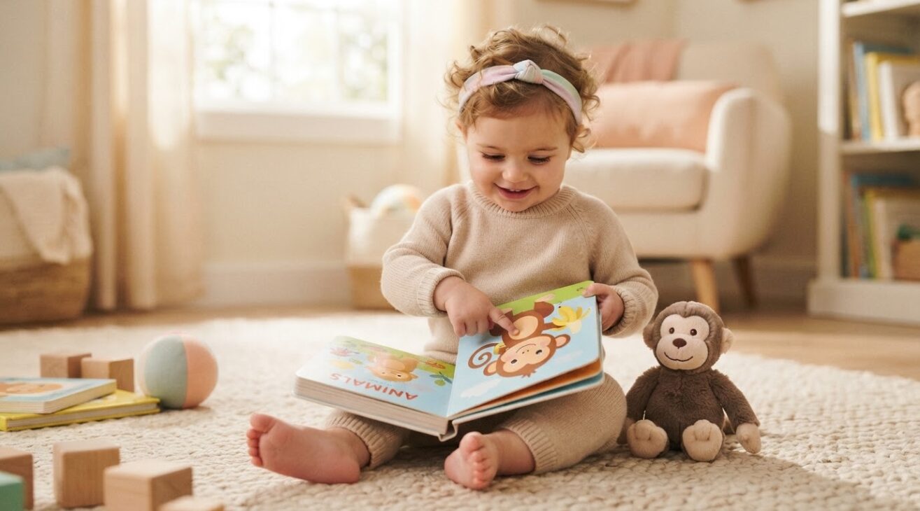 Learn the Word Monkey for 1-Year-Old Toddlers