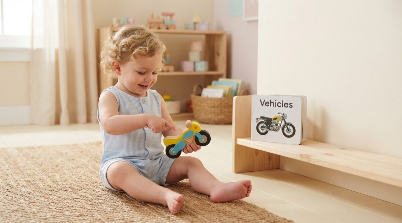 Learn the Word Motorcycle for 1-Year-Old Toddlers