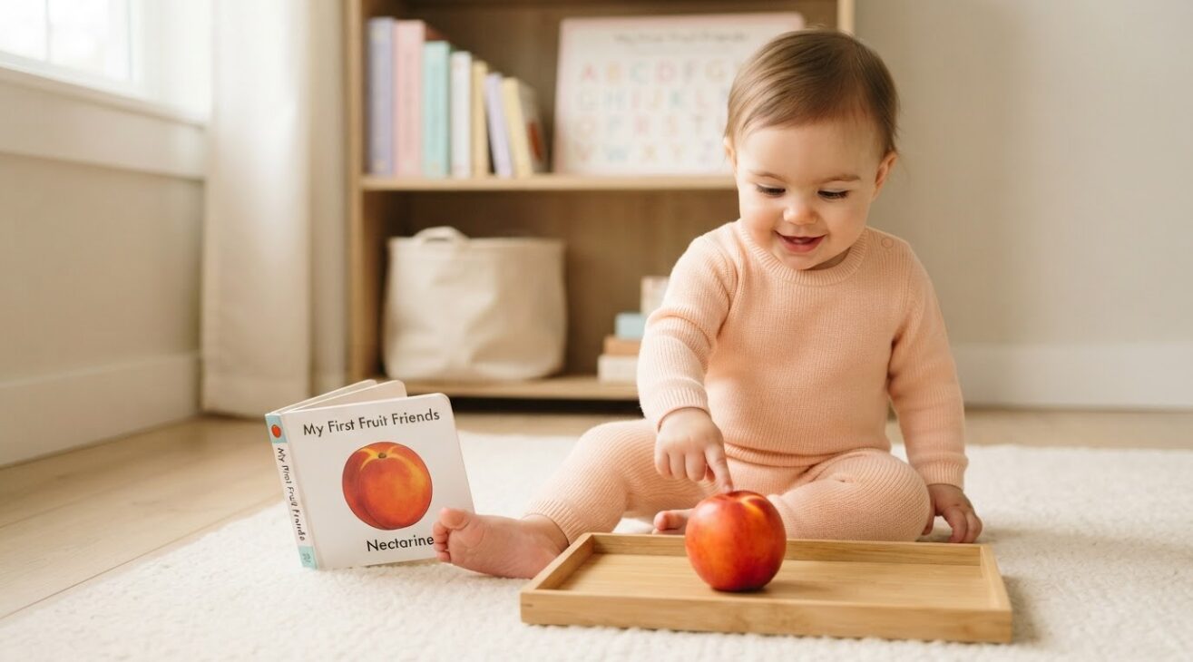 Learn the Word Nectarine for 1-Year-Old Toddlers