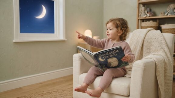 Night learning activity for a 2-year-old