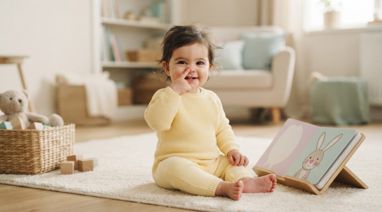 Learn the Word Nose for 1-Year-Old Toddlers
