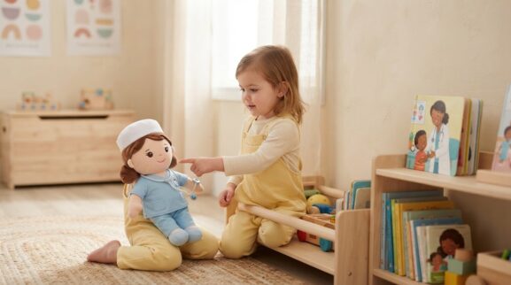 Nurse learning activity for a 2-year-old