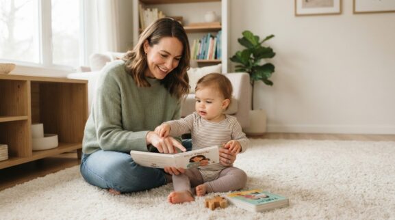 Parent learning activity for a 1-year-old