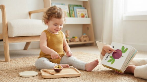 Passion Fruit learning activity for a 1-year-old
