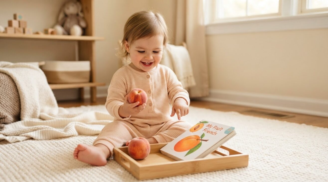 Learn the Word Peach for 1-Year-Old Toddlers