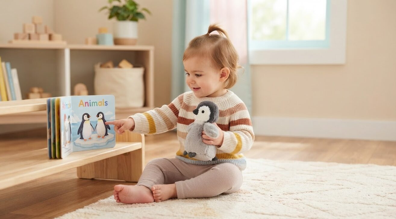 Learn the Word Penguin for 1-Year-Old Toddlers