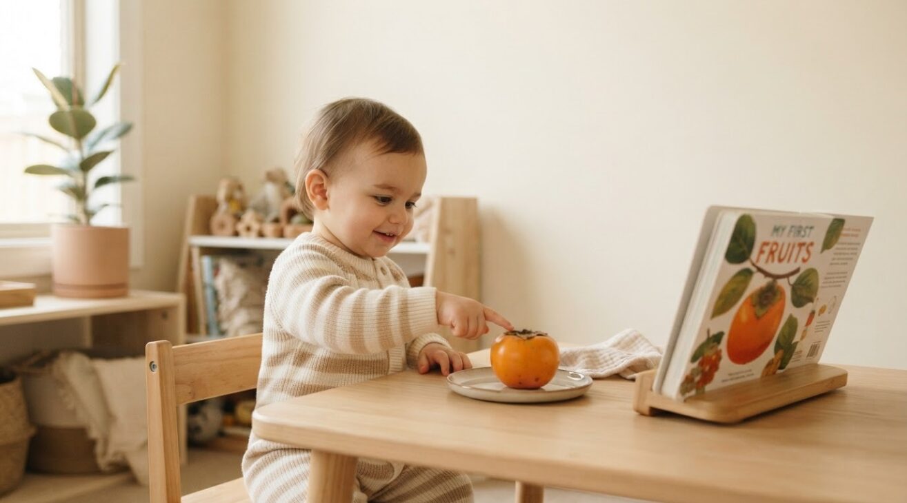 Learn the Word Persimmon for 1-Year-Old Toddlers