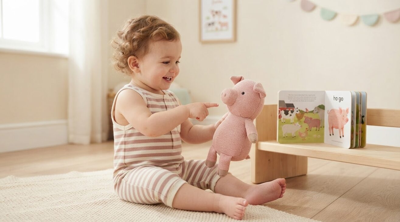 Learn the Word Pig for 1-Year-Old Toddlers