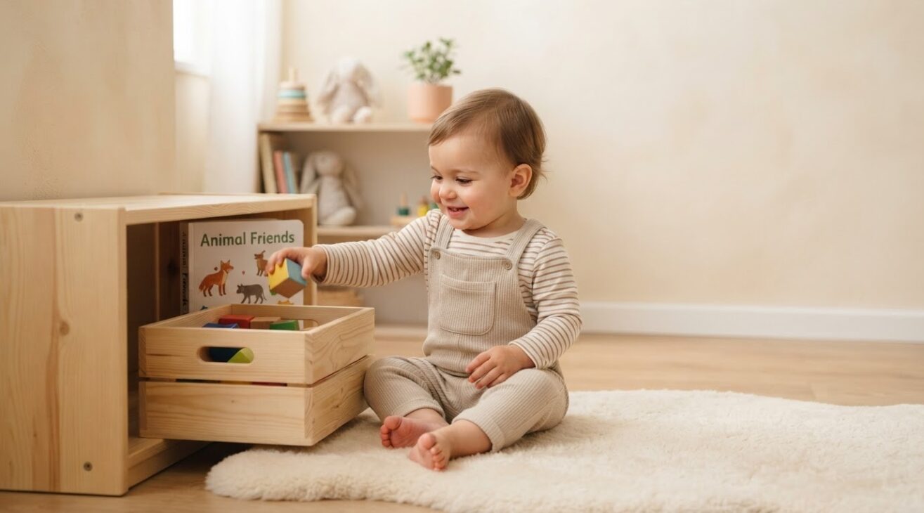 Learn the Word Put for 1-Year-Old Toddlers