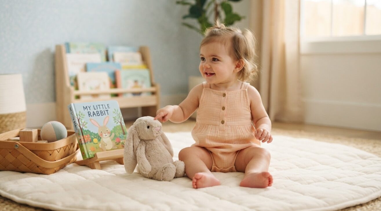 Learn the Word Rabbit for 1-Year-Old Toddlers