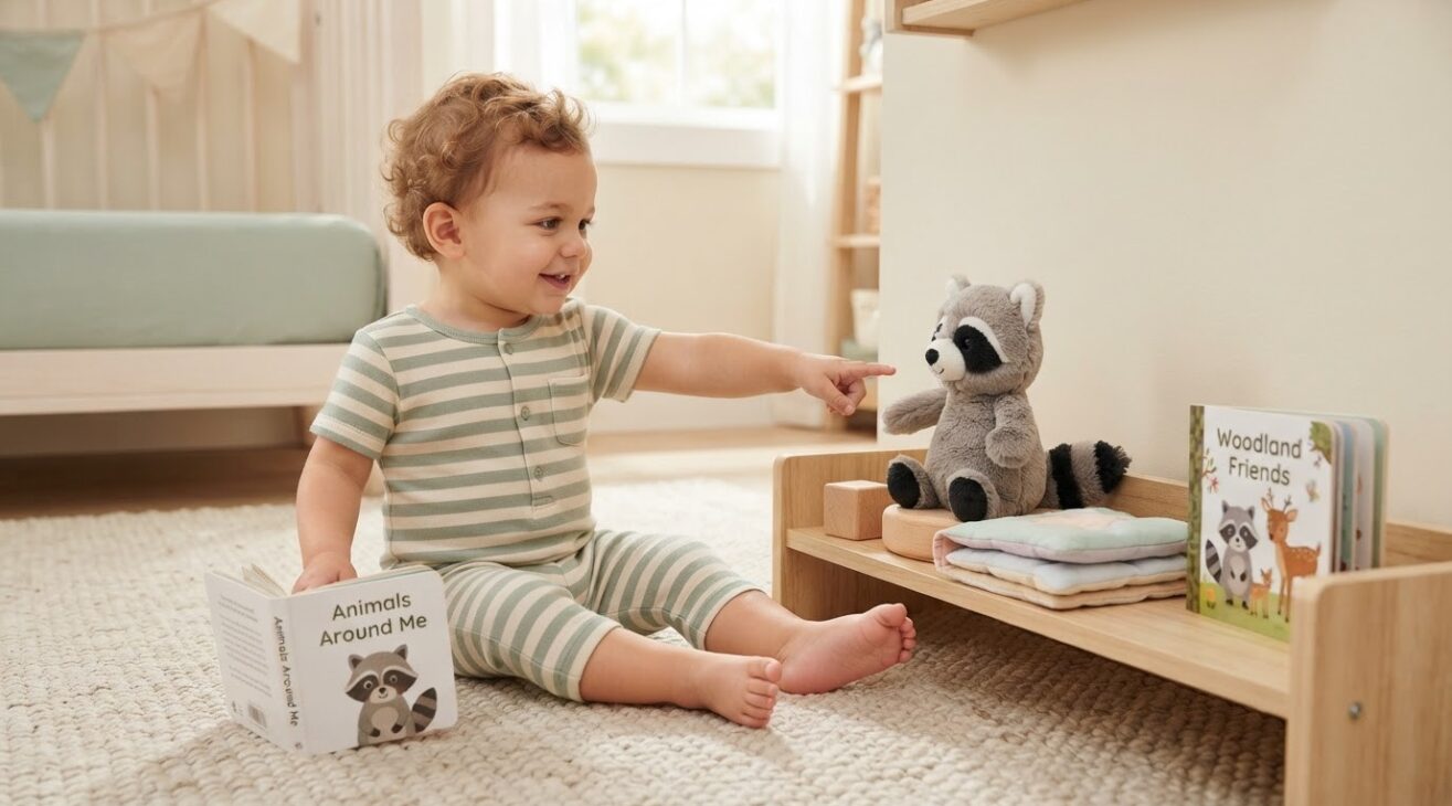 Learn the Word Raccoon for 1-Year-Old Toddlers