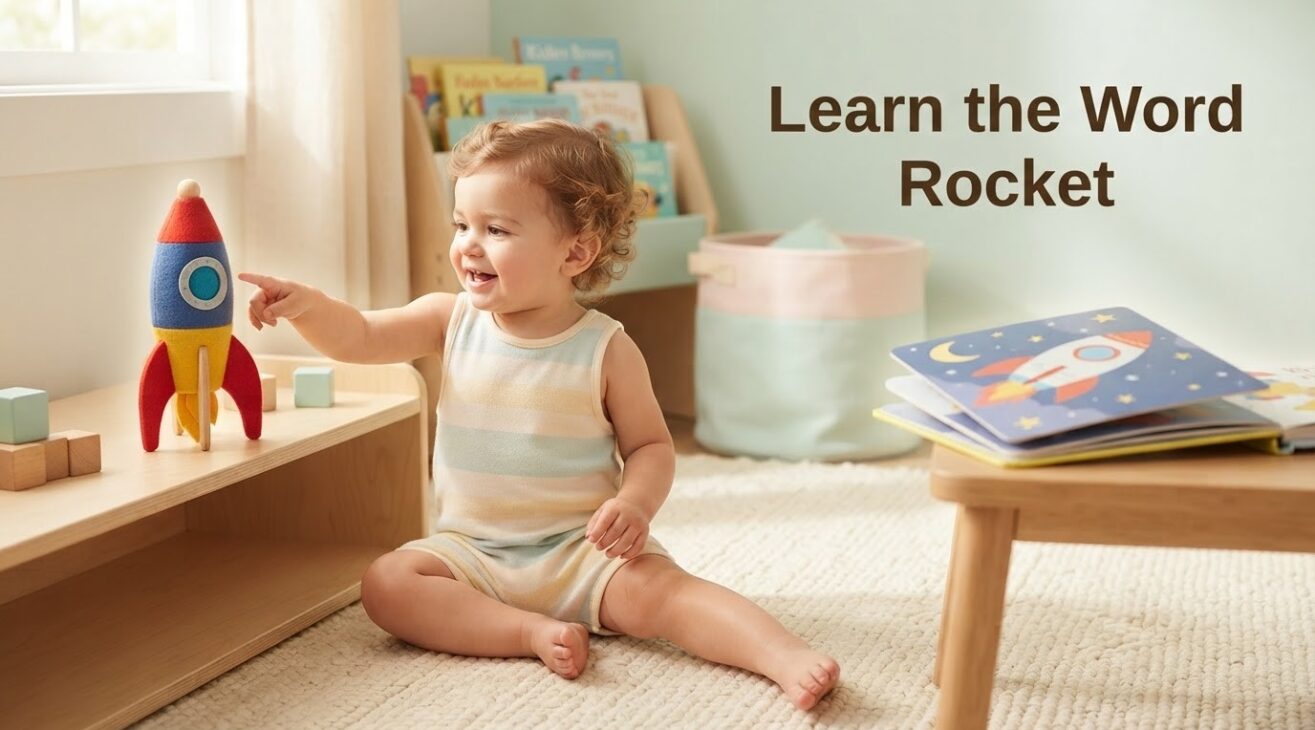 Learn the Word Rocket for 1-Year-Old Toddlers